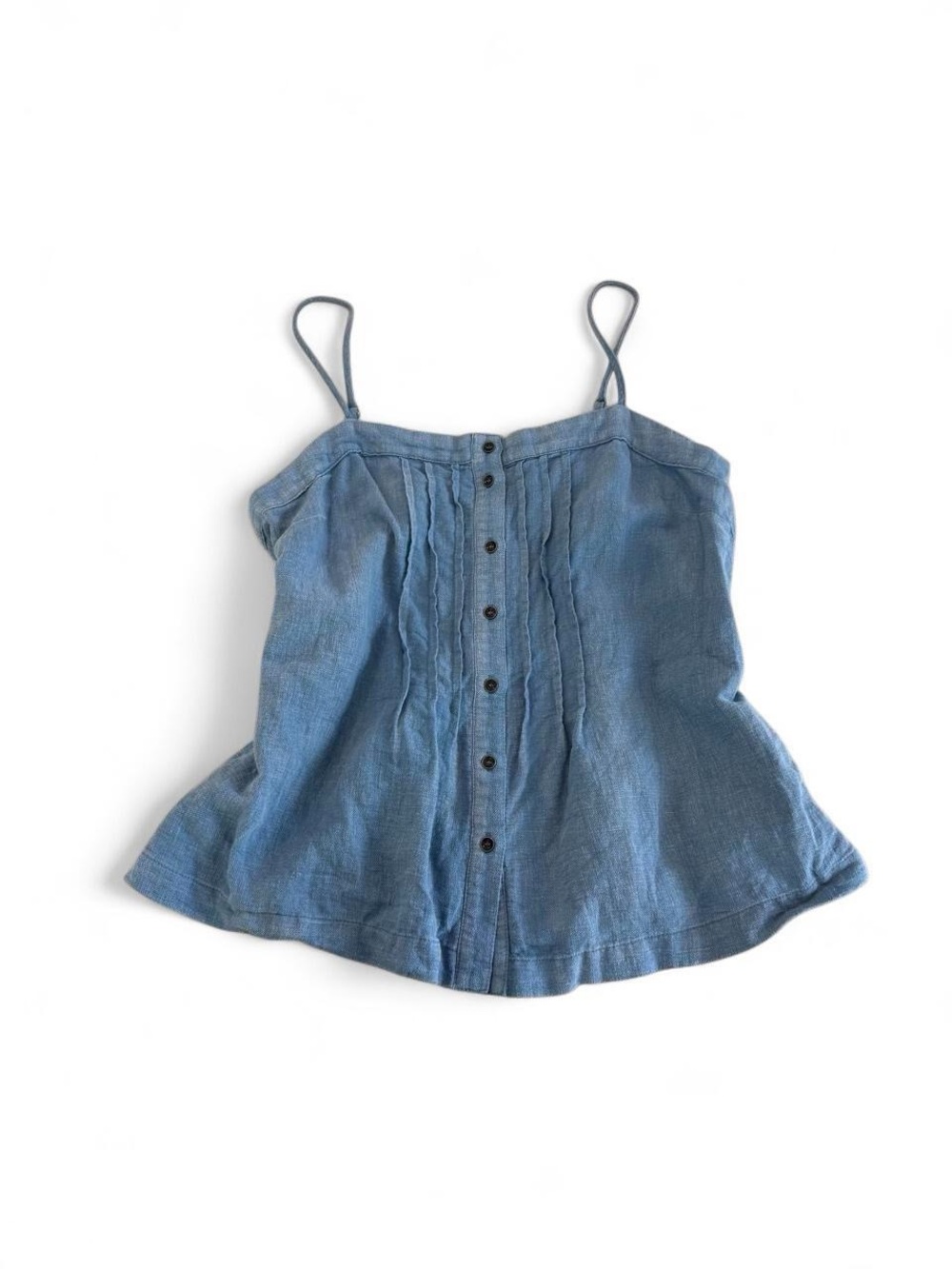 Lovestitch Chambray Pintuck Cami Top